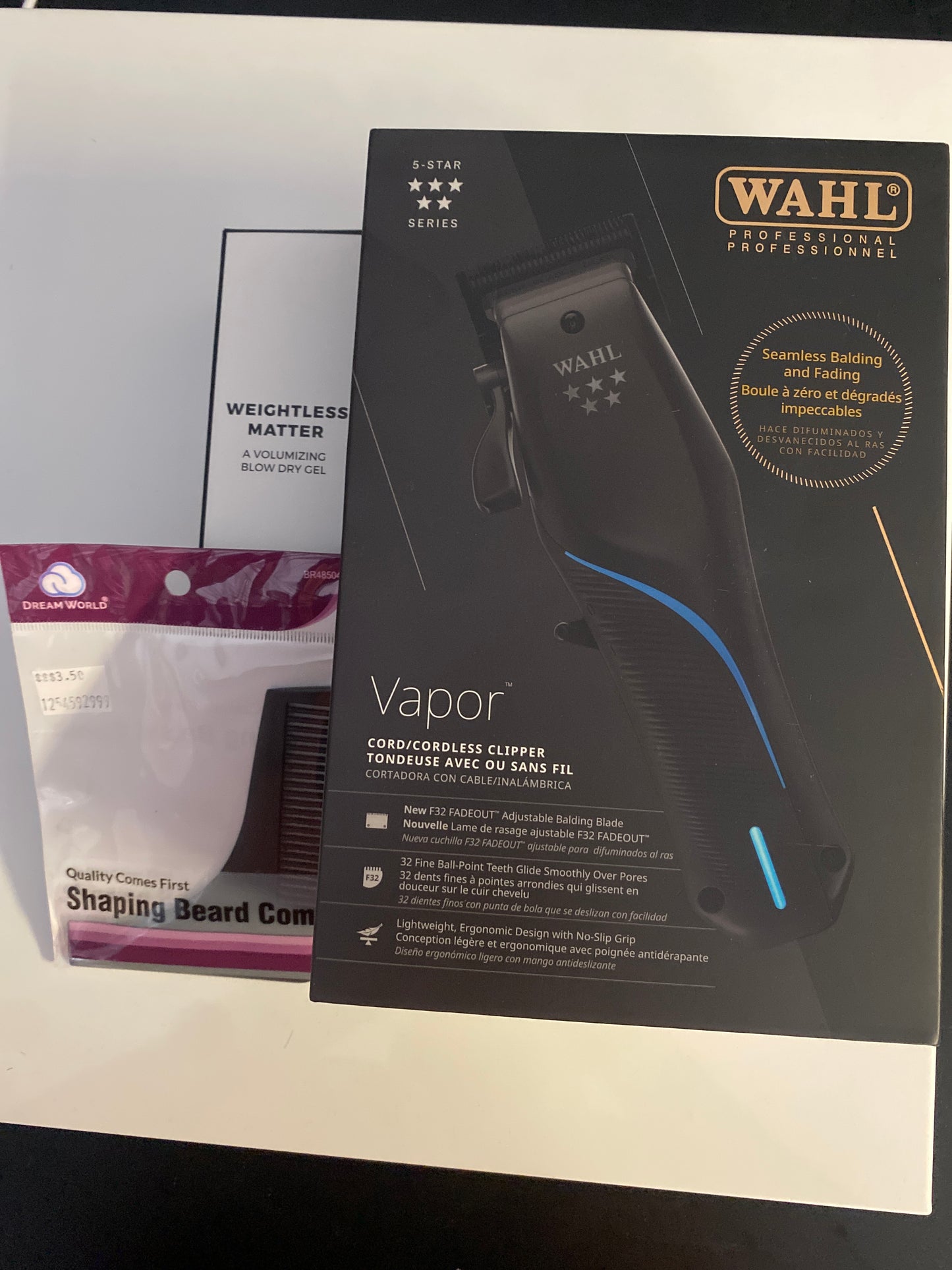 Wahl 5-Star Vapor Fade Out Clipper Combo 3pk