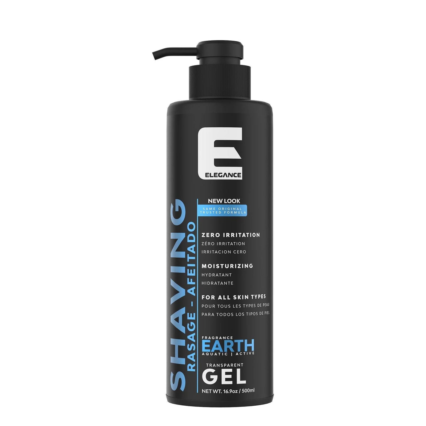 GEL DE AFEITAR ELEGANCE 500 ml/ 16,9 oz (azul tierra)