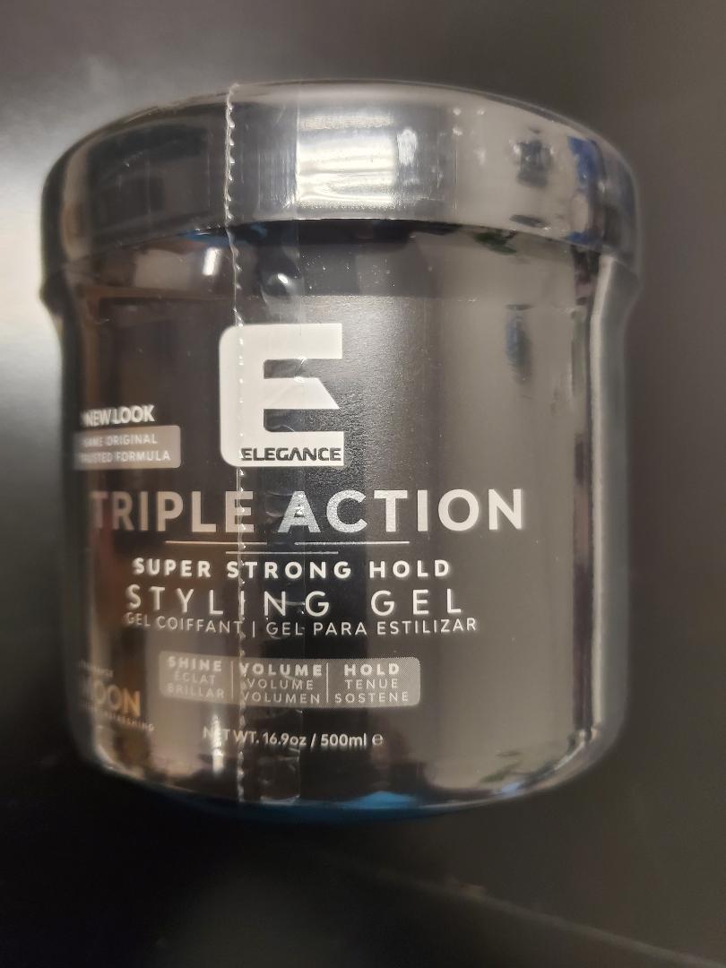 ELEGANCE TRIPLE ACTION SUPER STRONG HOLD 500 ML/16.9 OZ (MOON) SILVER
