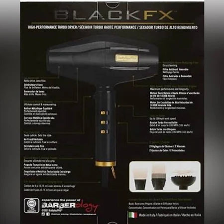 Babyliss Black FX dryer W/free Silky revive 3.38 oz