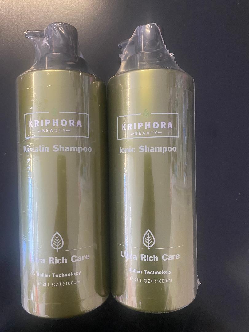 Champú de queratina y de uso diario iónico Kriphora, 35,2 oz (paquete de 2)