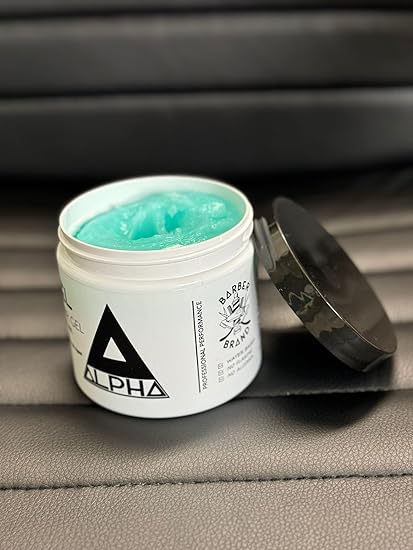 Alpha Blue Hair Gel (White Jar) Firm Hold 16 oz