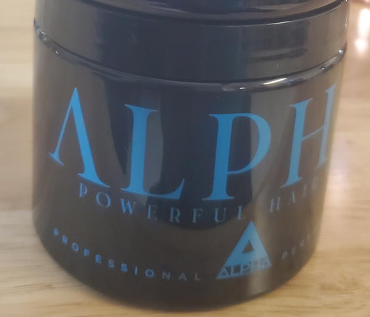 Alpha hair gel 16 oz( blue jar)white gel