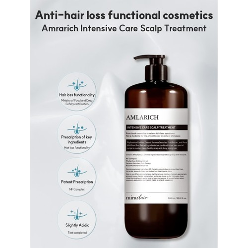 Miraclair Amlarich Intensive care scalp shampoo (Hair loos) 33.8 oz
