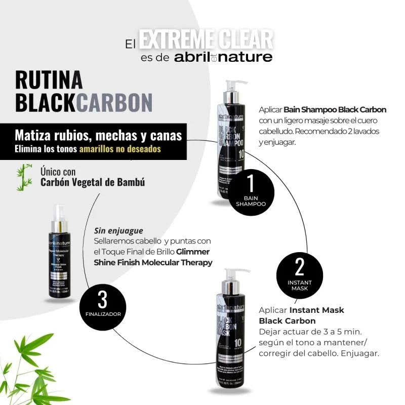 Abril black carbon shampoo 33.8 oz