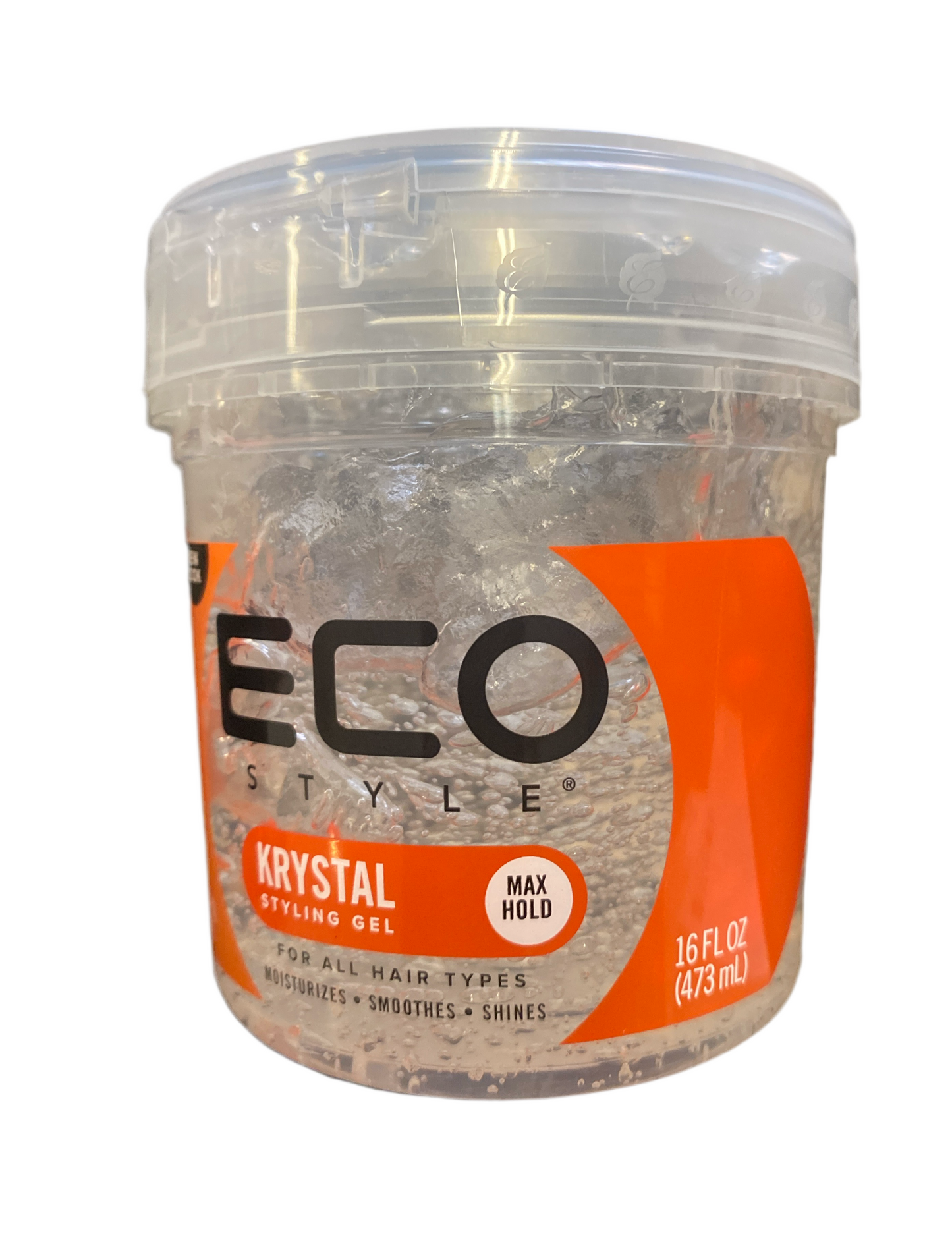 Gel para el cabello transparente Eco Kryztal de 32 oz 