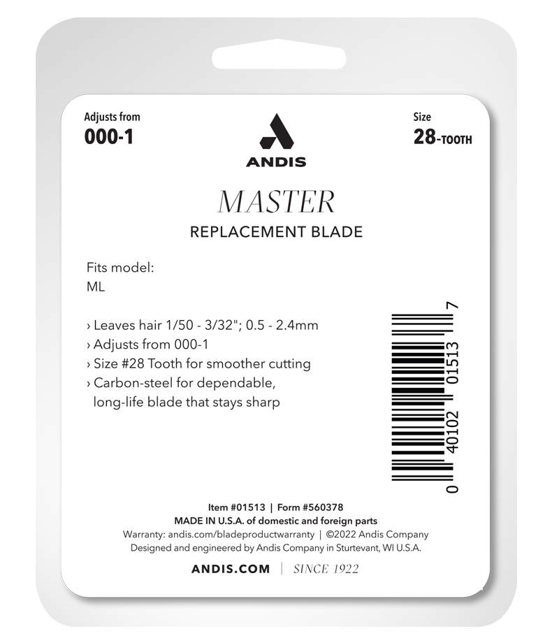Andis Master® #28 Replacement Blade#01513