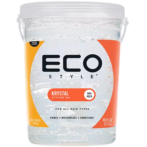 Gel para el cabello transparente Eco Kryztal de 32 oz 