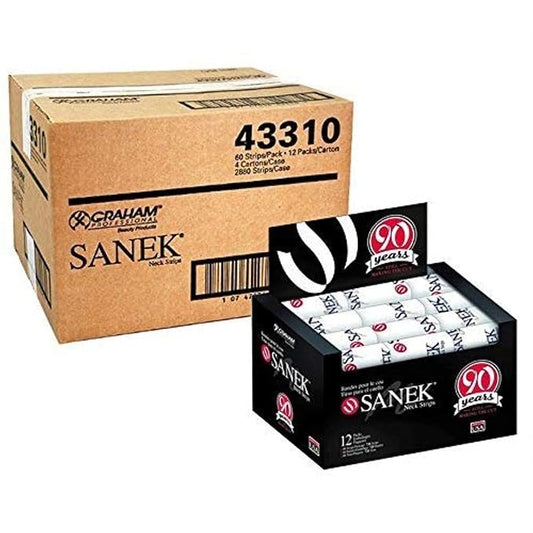 Graham Sanek Neck Strips Master Case of 4 Cartons - 2880 Strips ,