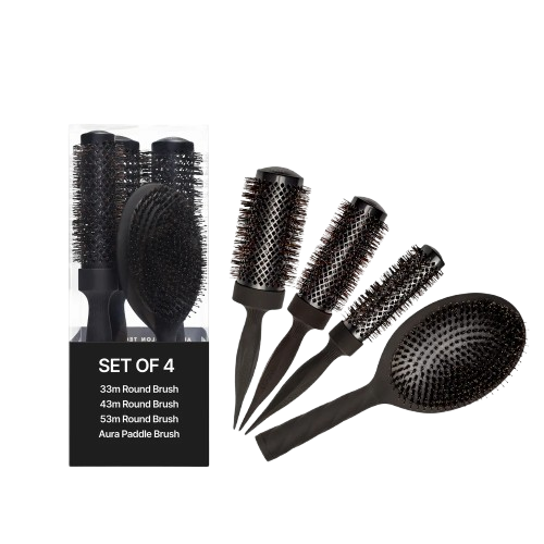 Cocco Aura Brush Set (Black) 4PK