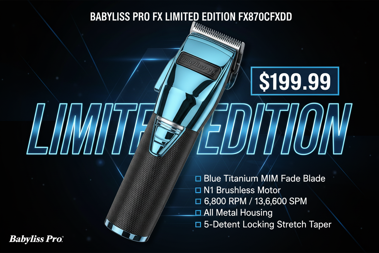 Babyliss Limited Edition FX Clipper Blue Promotional Ad