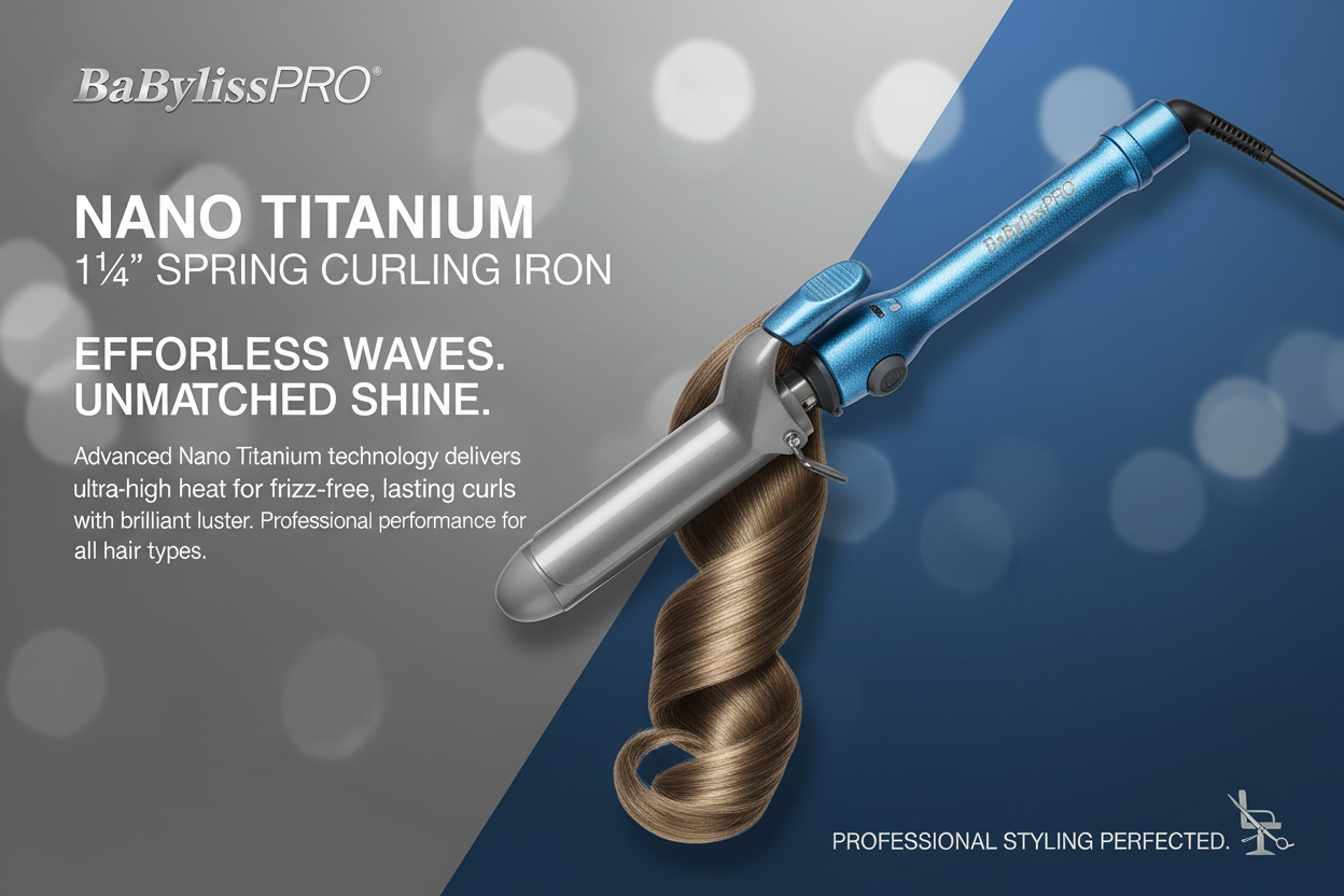 BaBylissPRO Nano Titanium Curling Iron Ad
