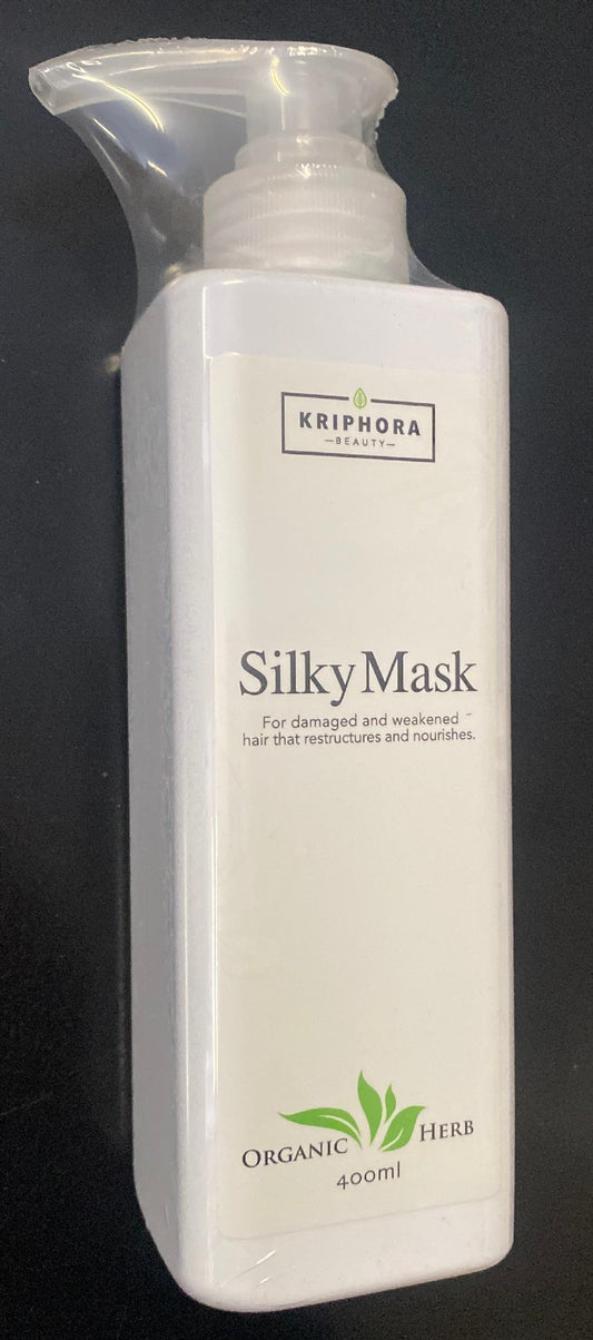 Mascarilla sedosa Kriphora en botella de 13,53 oz (400 ml) (para cabello muy dañado)
