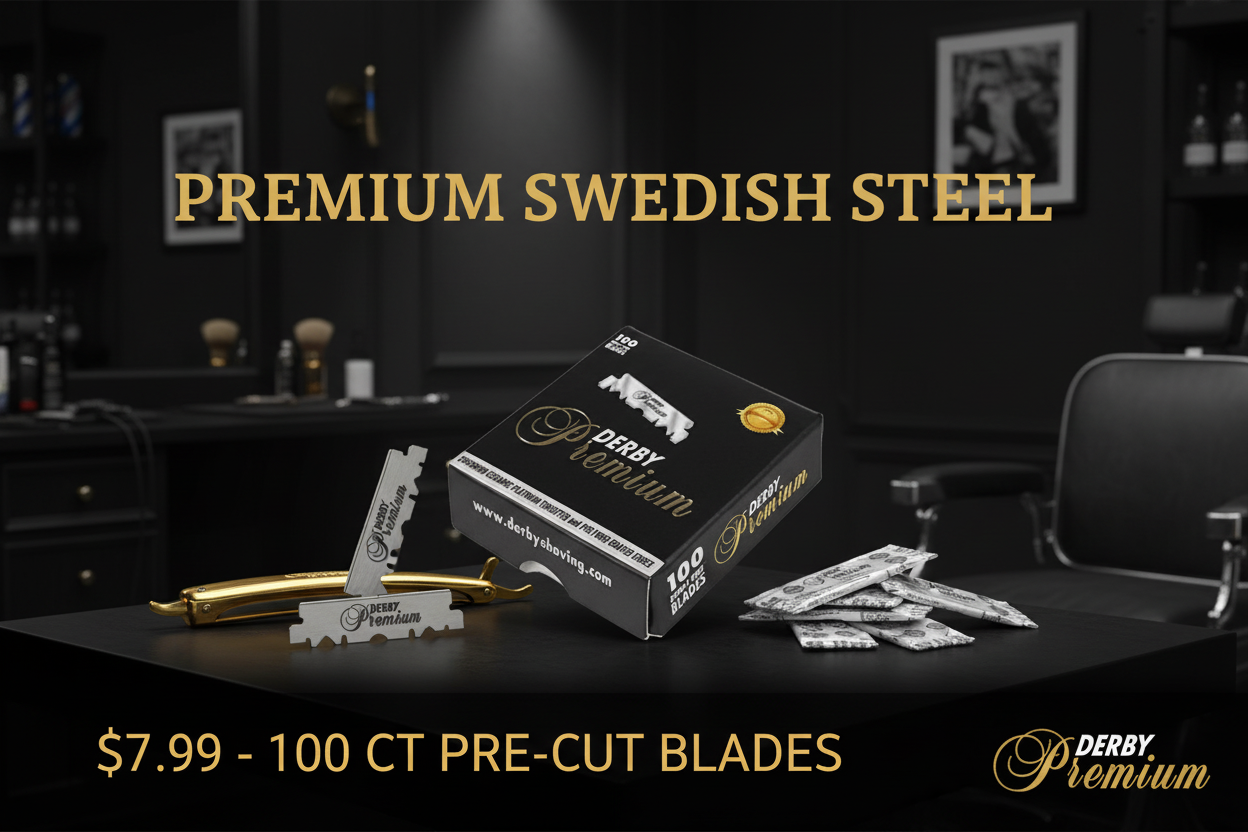 Derby Premium Razor Blades Promotional Ad