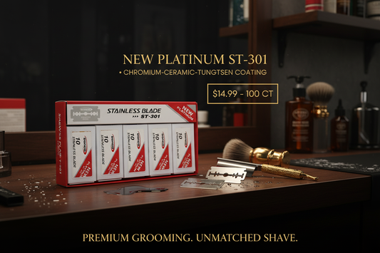 Dorco ST-301 Platinum Razor Blades Promotional Ad