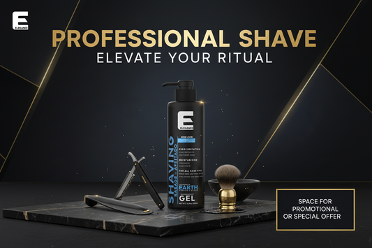 ELEGANCE Shaving Gel Earth Blue Promotional Ad
