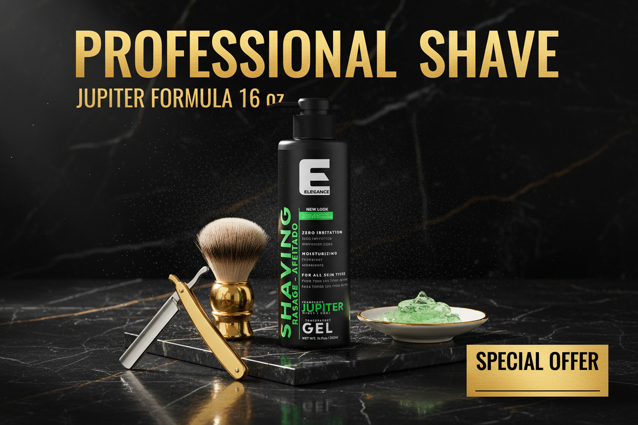 ELEGANCE Shaving Gel Jupiter Green Promotional Ad