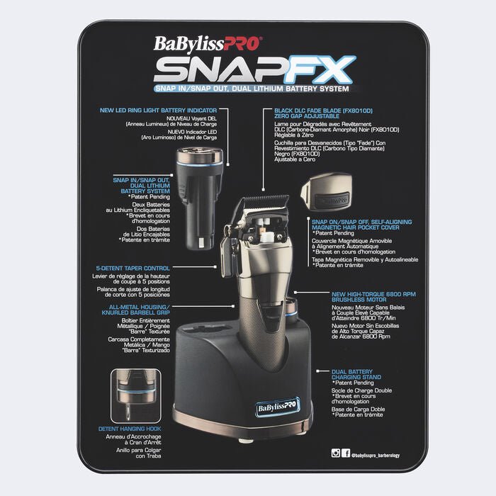 Maquinilla de cortar el pelo BaBylissPRO® SNAPFX. # FX890