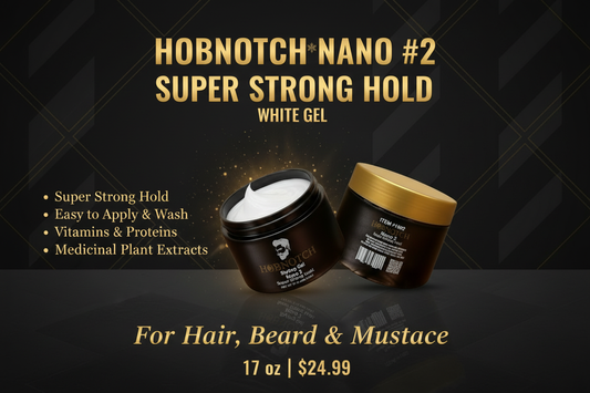 Hobnotch Nano #2 Super Strong Hold White Gel Promotional Ad