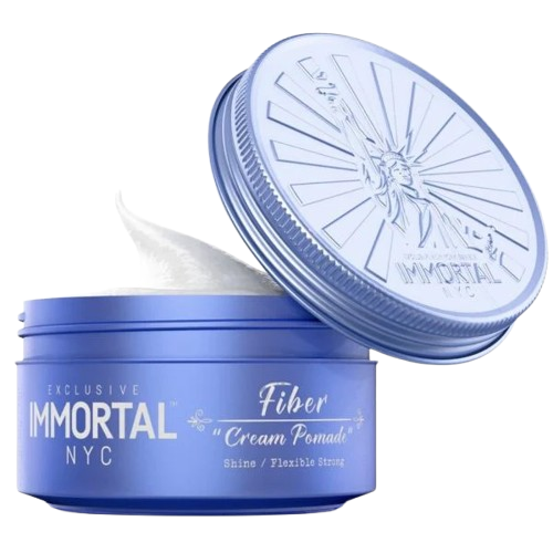 Immortal NYC Fiber Cream Hair Pomade - Flex Strong Hold -7.05 oz