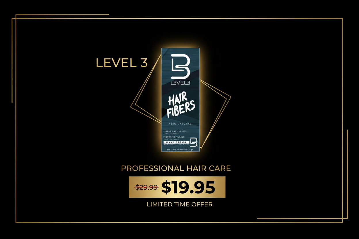 Level 3 Hair Fibers Promotional Ad