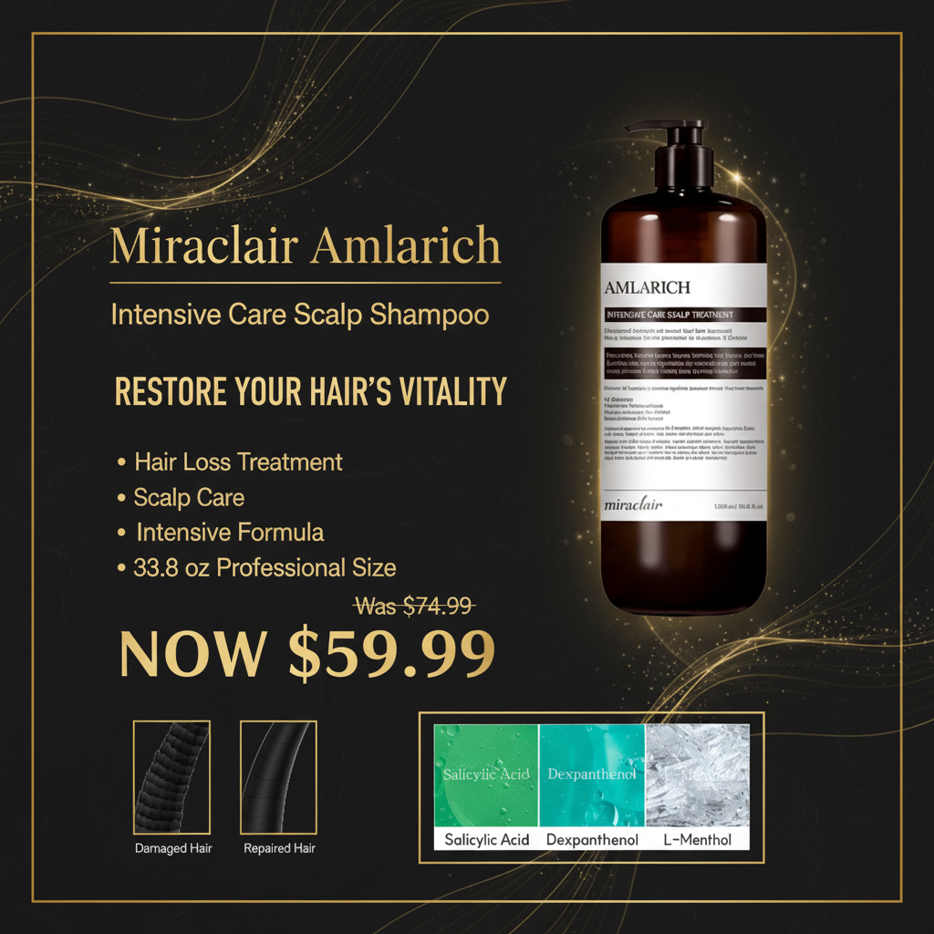 Miraclair Amlarich Promotional Ad with Product Images