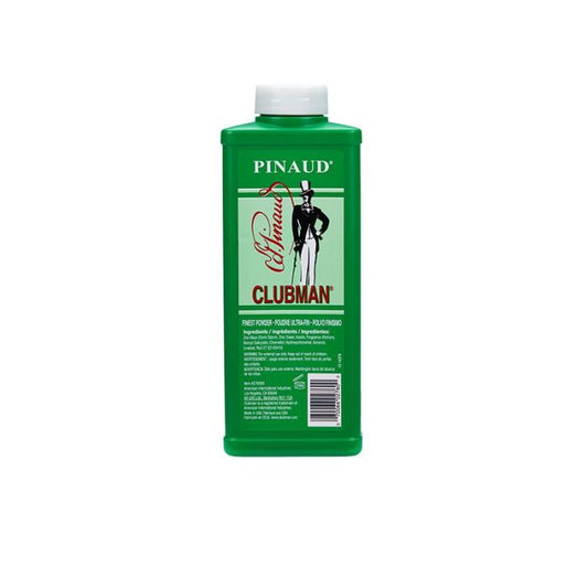 Polvo de talco Clubman Finest, BLANCO, 9 oz
