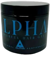 Alpha hair gel 16 oz( blue jar)white gel