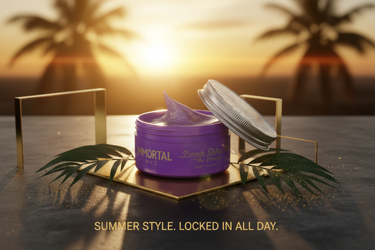 Summer Ad – Immortal NYC Pomade with Product Image