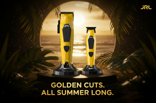 JRL Pro Diamante Yellow  Clipper & Trimmer 2pk