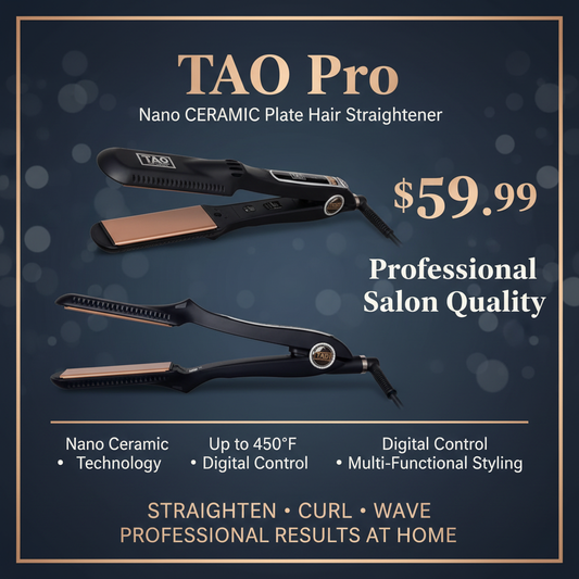 TAO Pro Hair Straightener Promotional Ad