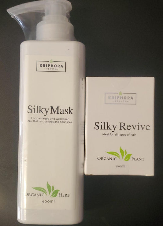 Mascarilla sedosa/Set revitalizante sedoso 13,5 oz/4 oz