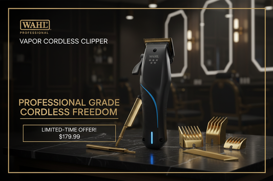 WAHL Professional 5 Star Vapor Cordless Clipper Promotional Ad