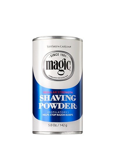 Polvo de afeitar sin cuchilla Magic Shave de potencia regular, 5 oz, color azul, 300309