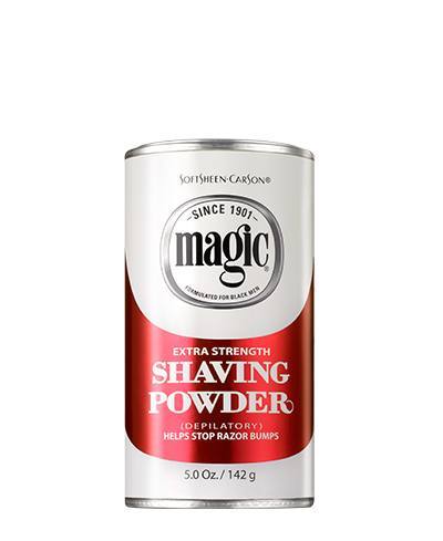 Polvo de afeitar sin cuchilla Magic Shave Extra Strength, 5 oz, ROJO 300407