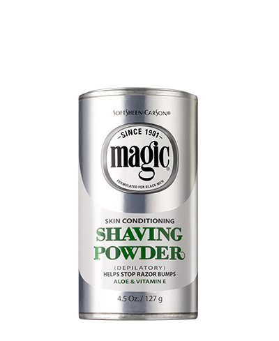 Polvo de afeitar acondicionador de piel Magic Shave para afeitado sin cuchilla, 4,5 oz, PLATINUM 300209