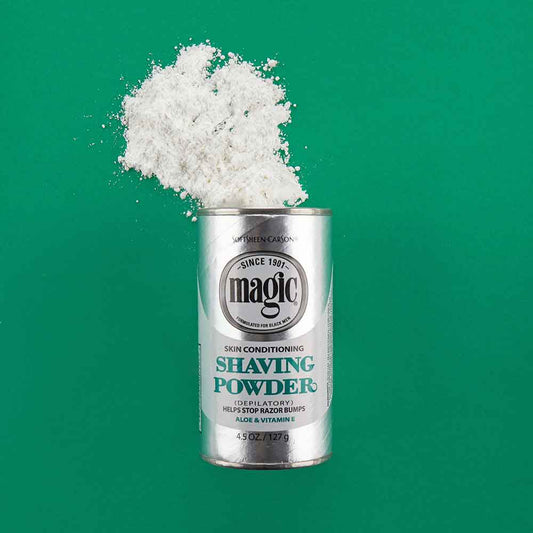 Polvo de afeitar acondicionador de piel Magic Shave para afeitado sin cuchilla, 4,5 oz, PLATINUM 300209