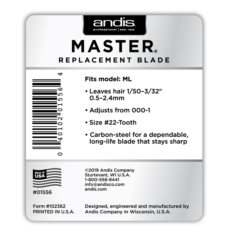 Andis Master®/MLX Replacement Blade, Size 000-1