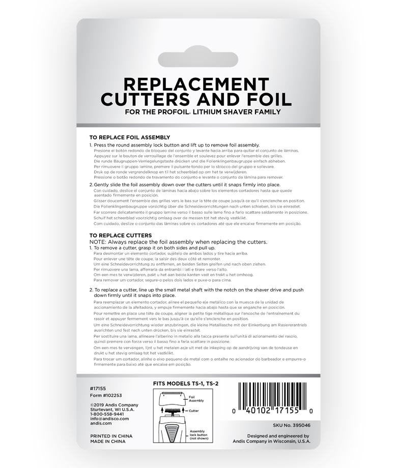 Andis ProFoil® Lithium Titanium Foil / Cutters