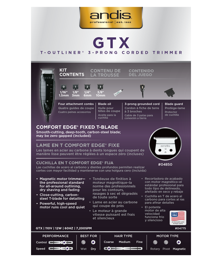Andis GTX T-Outliner Trimmer