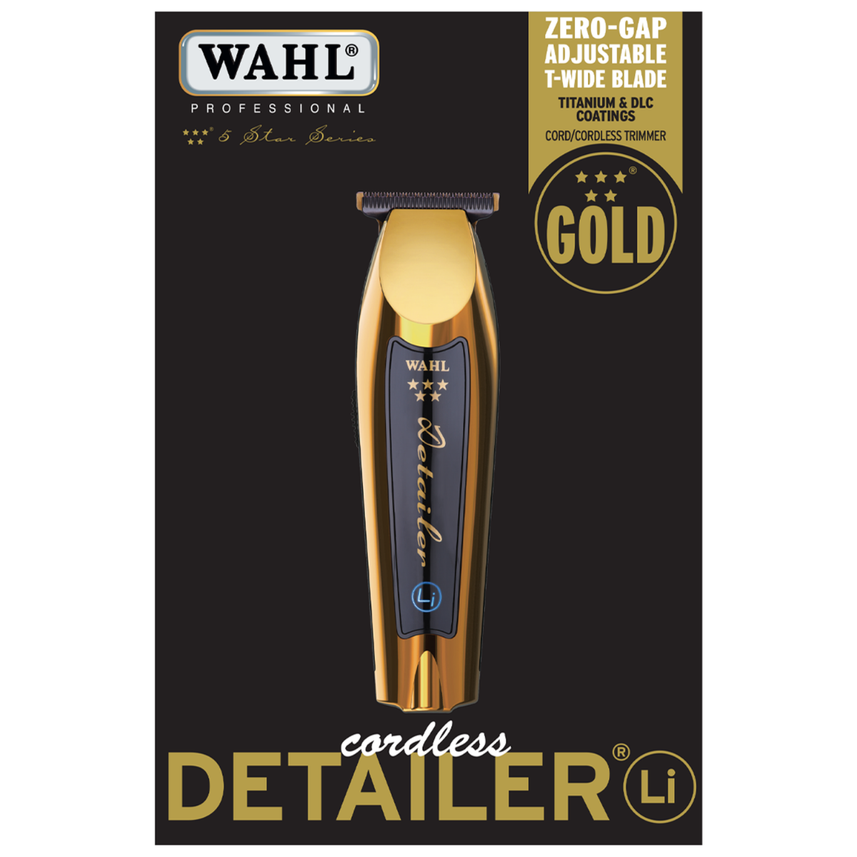 RECORTADORA INALÁMBRICA WAHL 5-STAR GOLD DETAILER LI 08171-700 